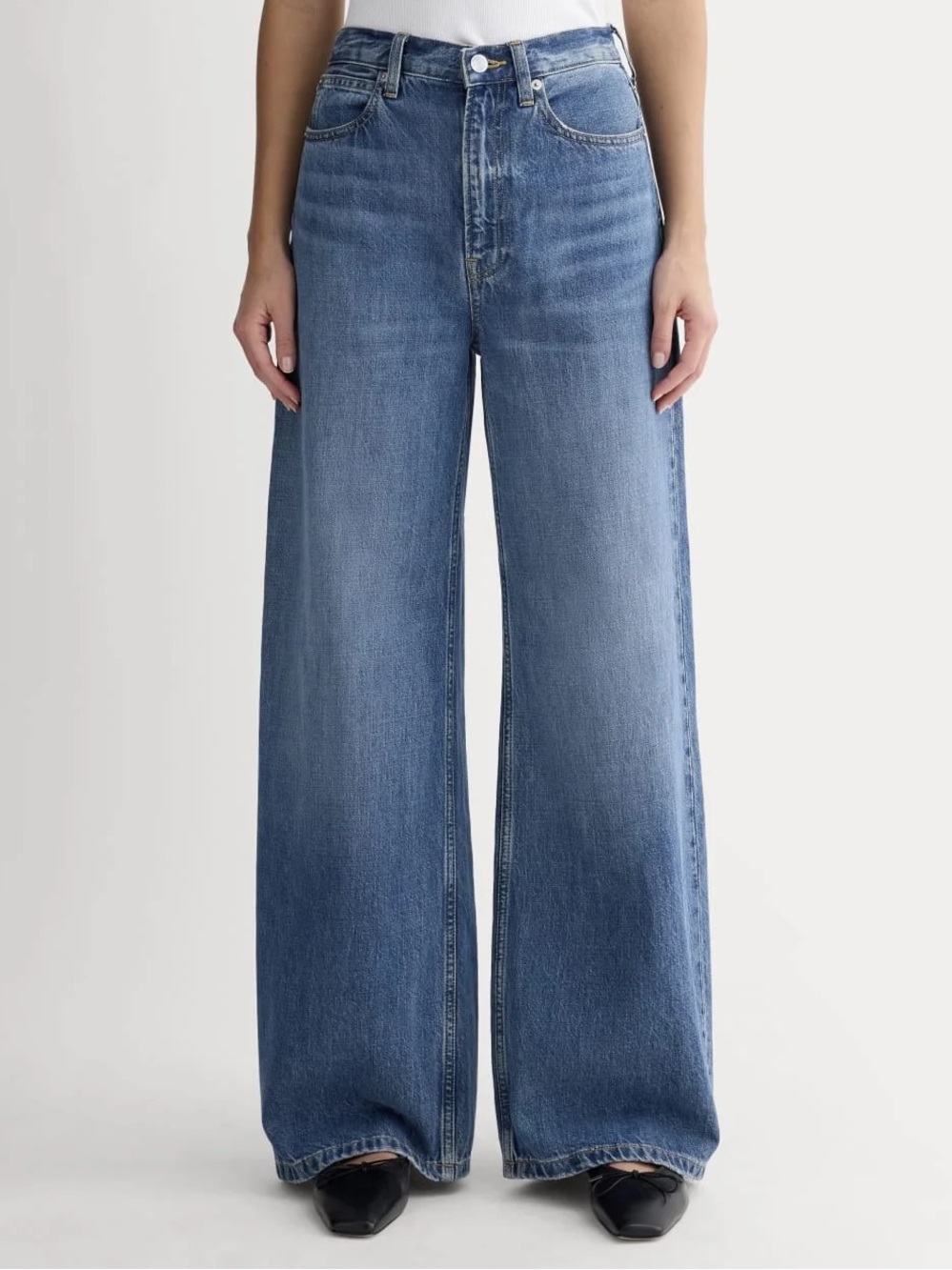 EVERLANE The Baggy Jean Jeans Blue Organic Cotton Denim Relaxed Pants